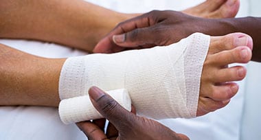 Learn about our approach to foot sprains and sports injuries