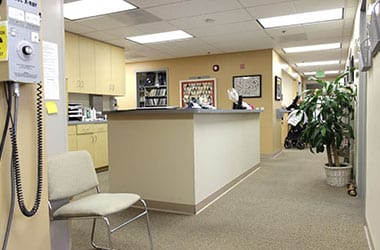 Dr. Joseph K. Park's medical hallway