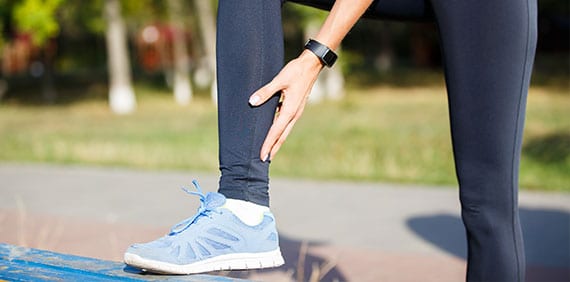 Female athlete needing achilles repair.